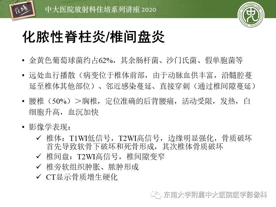 【PPT】脊柱骨源性病变影像分析思路及应用