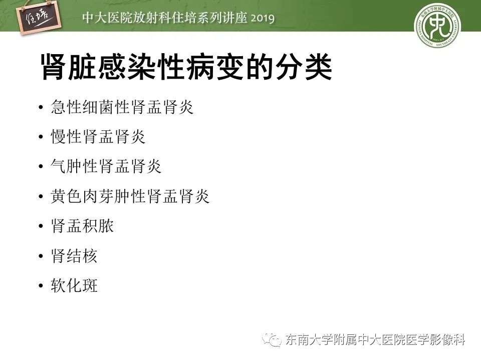【PPT】肾脏感染性病变的影像学表现