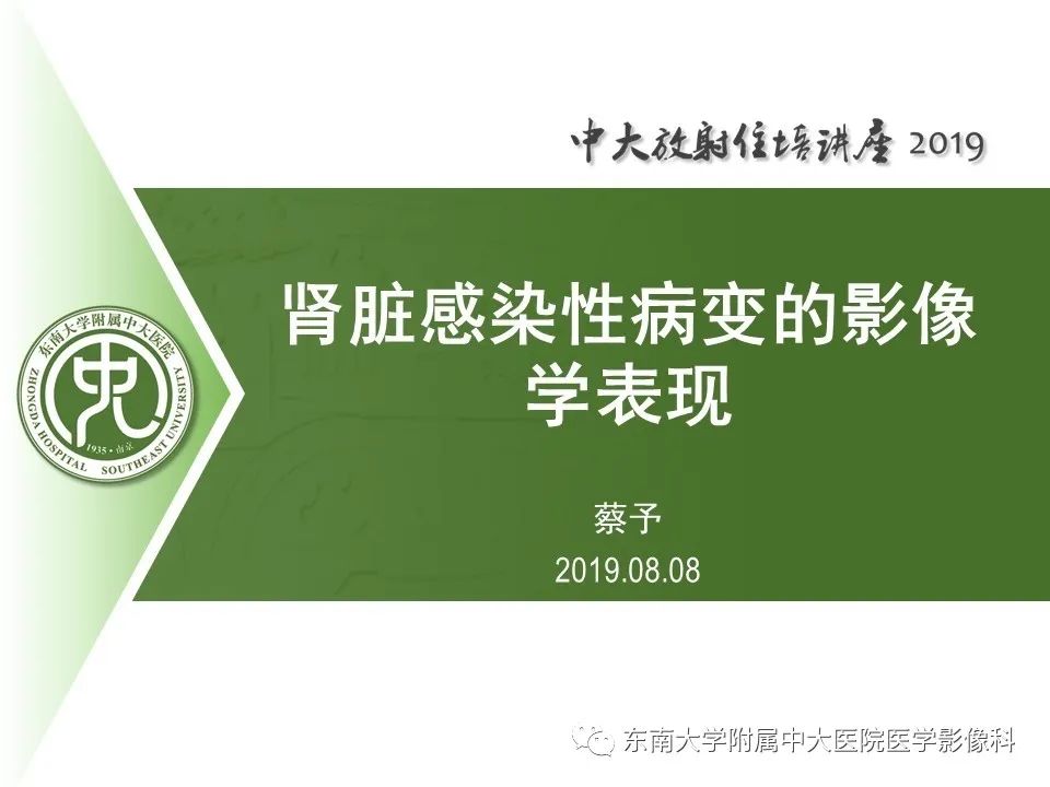 【PPT】肾脏感染性病变的影像学表现