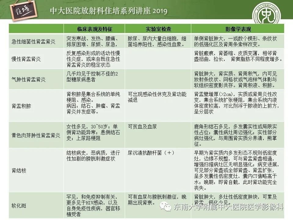 【PPT】肾脏感染性病变的影像学表现