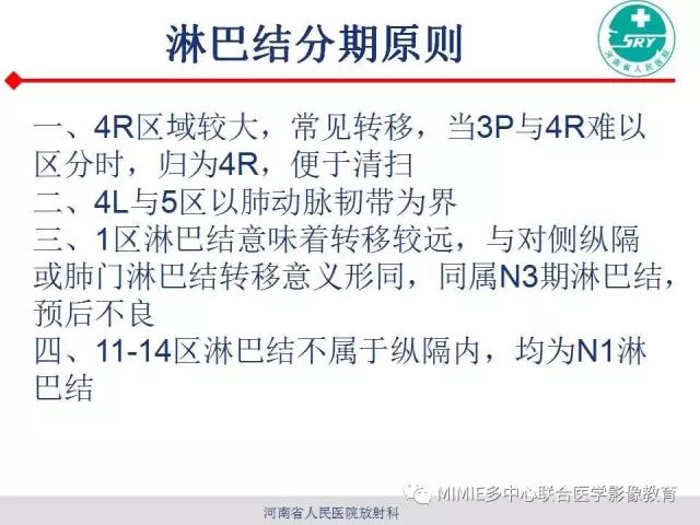 【PPT】胸部淋巴结分区及其在肺癌定性和分期诊断中的价值