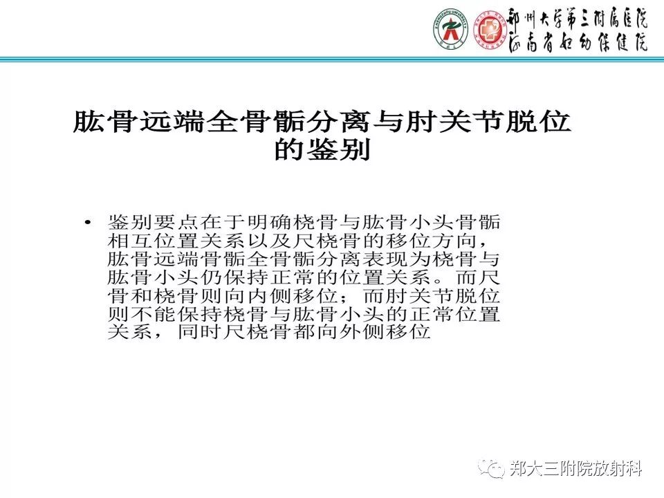 【PPT】儿童肘关节骨折的X线表现