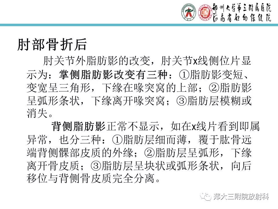 【PPT】儿童肘关节骨折的X线表现