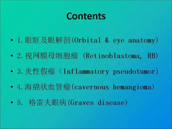 【PPT】常见眶内肿瘤影像诊断与鉴别诊断