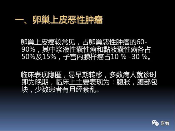 【PPT】卵巢恶性肿瘤的CT诊断
