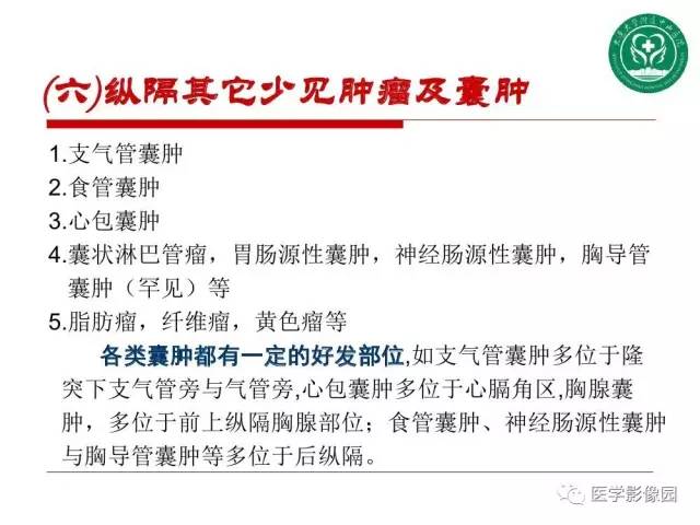 【PPT】纵隔肿瘤的影像检查规范及诊断思路