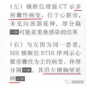 “纵隔囊性肿块”的鉴别诊断