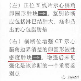 “纵隔囊性肿块”的鉴别诊断