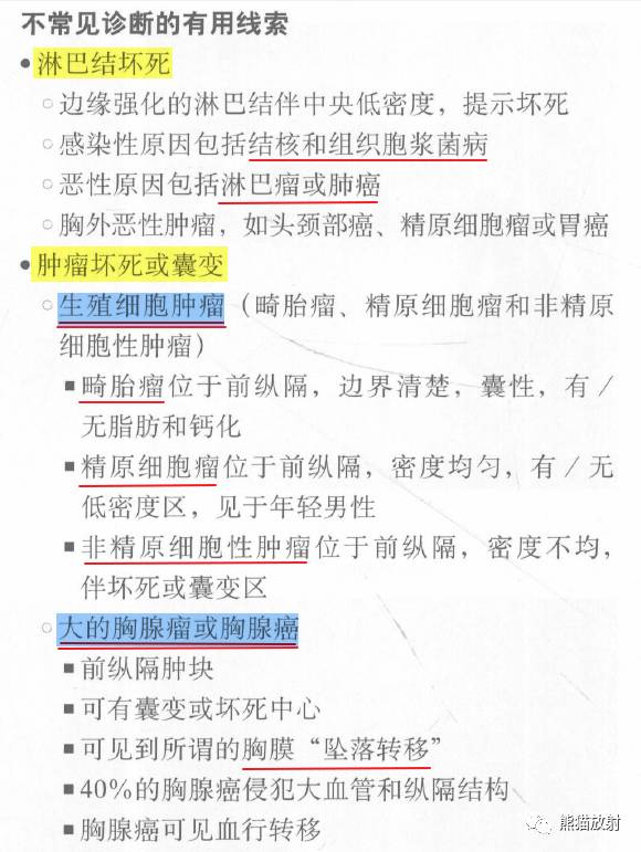 “纵隔囊性肿块”的鉴别诊断