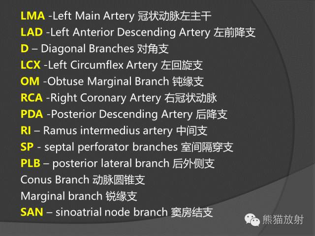 【PPT】冠状动脉解剖