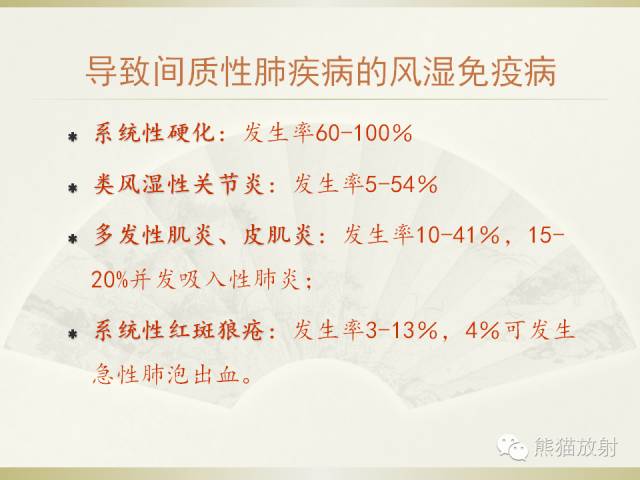 【PPT】风湿免疫病肺部病变CT表现